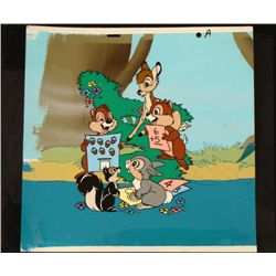 Orig Math With Friends Bambi Animation Cel Background