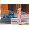 Image 2 : Orig Background Animation Cel Pink Panther Lion Statue