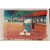 Image 1 : Awesome Smurfs Orig Cel Animation Background Blue Art