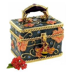 Decorative Floral Trinket Box