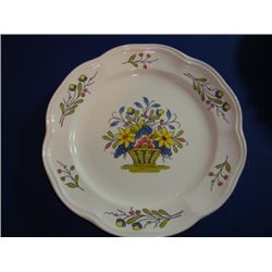 French hand painted plate by Pornic