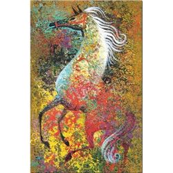Colorful Horse Stretched Canvas Print