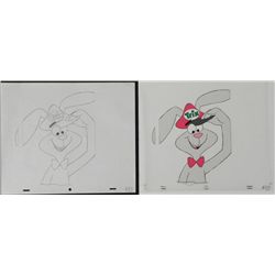 Rabbit Original Cel Drawing Animation Hat Cereal Trix