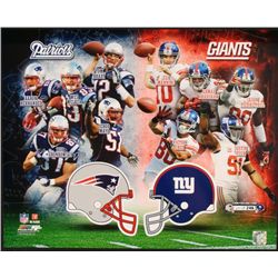 LE Giants vs Patriots Collage Photo Super Bowl XLVI