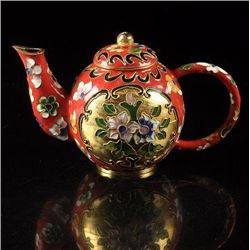 Lovely Asian cloisonne teapot