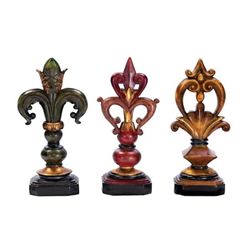 Set of Three Pediment Finial