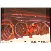 Image 1 : Animation Cel Original Elmo Background Baseballs Cave