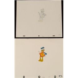 Production Magazines Donald Duck Cel Drawing Orig Art