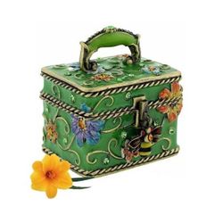 Decorative Floral Trinket Box