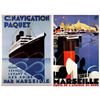 Image 1 : 2 Ship Posters Marseille, Navigation -Broders, Ponty