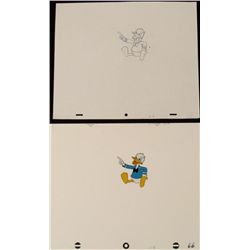 Cel Drawing Animation Donald Duck Orig Scolding Art