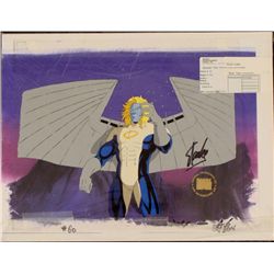 Orig X-Men Signed Stan Lee Cel Background Animation Ang