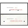 Image 2 : Central Bank of China, Unlisted Essay Banknote, 1949 Gold Chin Yuan Issue Uniface Front and Back Spe