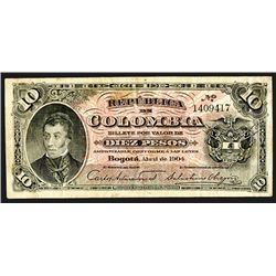 Republica de Colombia, 1904. 1904 Issue.