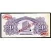 Image 2 : Banco de la Republica. 20 Pesos Oro. 1953. Specimen.