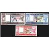 Image 1 : Banco de Cabo Verde. 1977 Specimen Issues, 100, 500, 1000 Escudos. All Specimens. Pick #54s, 55s, 56