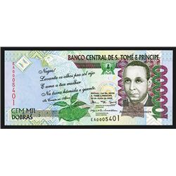 Saint . Bank Central de S.Tome e Principe. 2006 Issue, 100000 Dobras. Pick #69a.