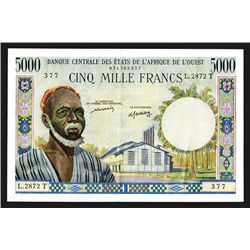 Banque Centrale des Etats De L'Afrique De L'Ouest, 1961 "T" Togo Issue.