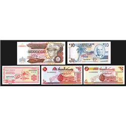 Africa Specimen Banknote Quintet.