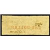 Image 2 : Peterson's Brass Works, 1862 $1 Scrip Note.