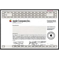 Apple Computer, Inc., Specimen Stock.