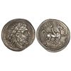 Image 1 : Tetradracma. 356-336 a.C. FILIPO II. ANFÍPOLIS. Anv.: Cabeza de Zeus laureado a derecha. Rev.: Jinet