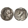 Image 1 : Tetradracma. 403-365 a.C. ATENAS. Anv.: Cabeza de Atenea con casco a derecha. Rev.: Lechuza en pie a