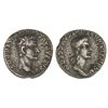Denario. Acuñada el 37 d.C. CALÍGULA y AGRIPINA. Anv.: C. CAESAR AVG. GERM. P. M. TR. POT. Cabeza de