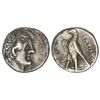 Image 1 : Tetradracma. 285-246 a.C. PTOLOMEO II. REINO PTOLEMAICO DE EGIPTO. Anv.: Cabeza diademada a derecha.