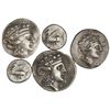 Image 1 : Lote 5 monedas Estátera (2) y Tetradracma (3). THASOS y CORINTO. A EXAMINAR. MBC- a MBC+.