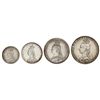 Serie 4 monedas 1, 2, 3, y 4 Peniques. 1890. VICTORIA. MAUNDY SET. AR. KM-MDS146. SC.