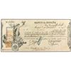 Cheque por 80 Pesetas. 2 Diciembre 1907. BANCO DE ESPAÑA. Enmarcado. MBC+.