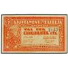 Image 1 : 50 Cèntims. Aj. de PALLEJÀ. ESCASO. AT-1770. MBC+.