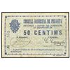 Image 1 : 50 Cèntims. C.M. de PERAFITA. (Rotura restaurada). ESCASO. AT-1804. MBC-.