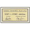 Image 1 : 25 Cèntims. C.M. de PINELL DE BRAI. ESCASO. AT-1840. SC.