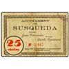 Image 1 : 25 Cèntims. 15 Agost 1937. Aj. de SUSQUEDA. (Manchitas). MUY ESCASO. AT-2425. MBC.