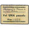 Image 1 : 1 Pesseta. Aj. de VILANOVA DE BELLPUIG. RARO. AT-2834; T-3265. MBC-.