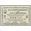 Image 1 : 1 Pesseta. 21 Abril 1937. Aj. de VILA-RODONA. ESCASO. AT-2872. EBC-.