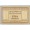 Image 1 : 1 Pesseta. 1 Juny 1937. Aj. de VILOVÍ D´ONYAR. ESCASO. AT-2897. SC.