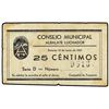 Image 1 : 25 Céntimos. 15 Junio 1937. C.M. de ALBALATE LUCHADOR (Teruel). KG-28. MBC.