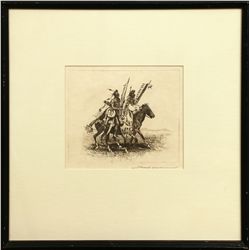 Edward Borein, etching