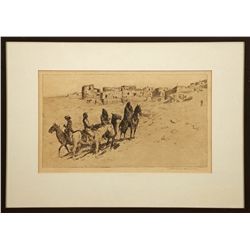 Edward Borein, etching