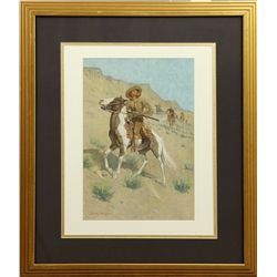 Frederic Remington, chromolithograph