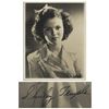 Image 1 : 1940's Shirley Temple Signed 8'' x 10'' Photo