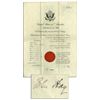 Image 1 : John Hay Document Signed in Superb Condition -- Hay Served Under Both Abraham Lincoln & Theodore Roo