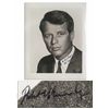 Image 1 : Robert Kennedy Signed Photo -- Stark Portrait Measuring 8'' x 10''