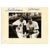 Image 1 : Outstanding 10'' x 8'' Joe DiMaggio and Ted Williams Signed Photo Display -- Large, Bold Signatures 