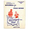 Image 1 : Program From the 1975 World Heavyweight Championship -- Muhammad Ali vs. Chuck Wepner -- The Match T