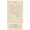 Image 1 : General George Patton Typed Letter Signed -- ''...I have written the Adjutant to day to ship the hor