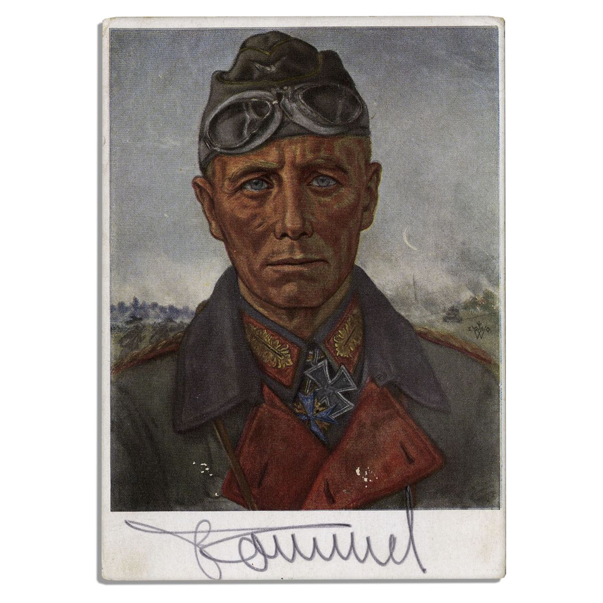 Erwin Rommel ''Desert Fox'' Postcard Signed